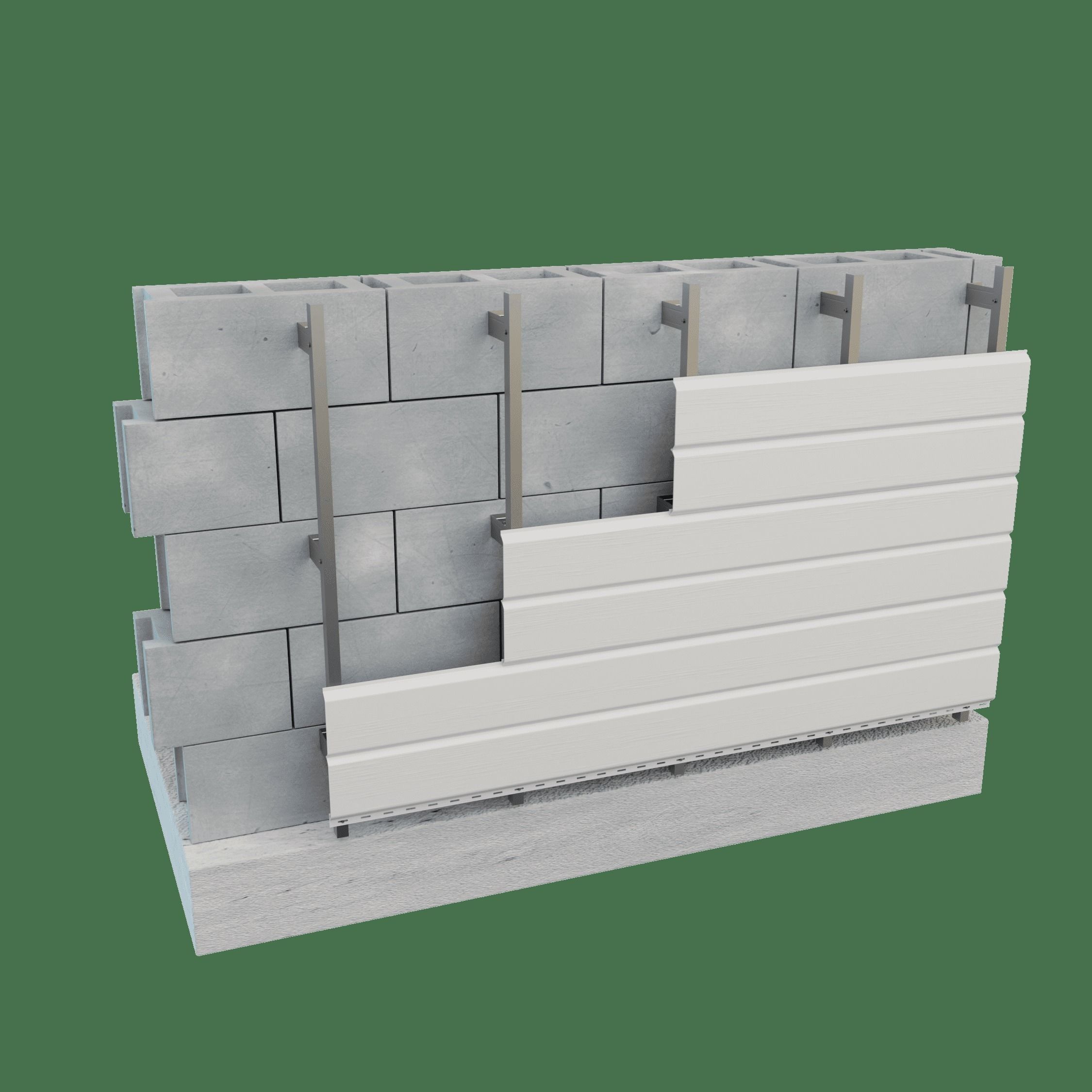 siding acoustical wall insulation 3D model_2