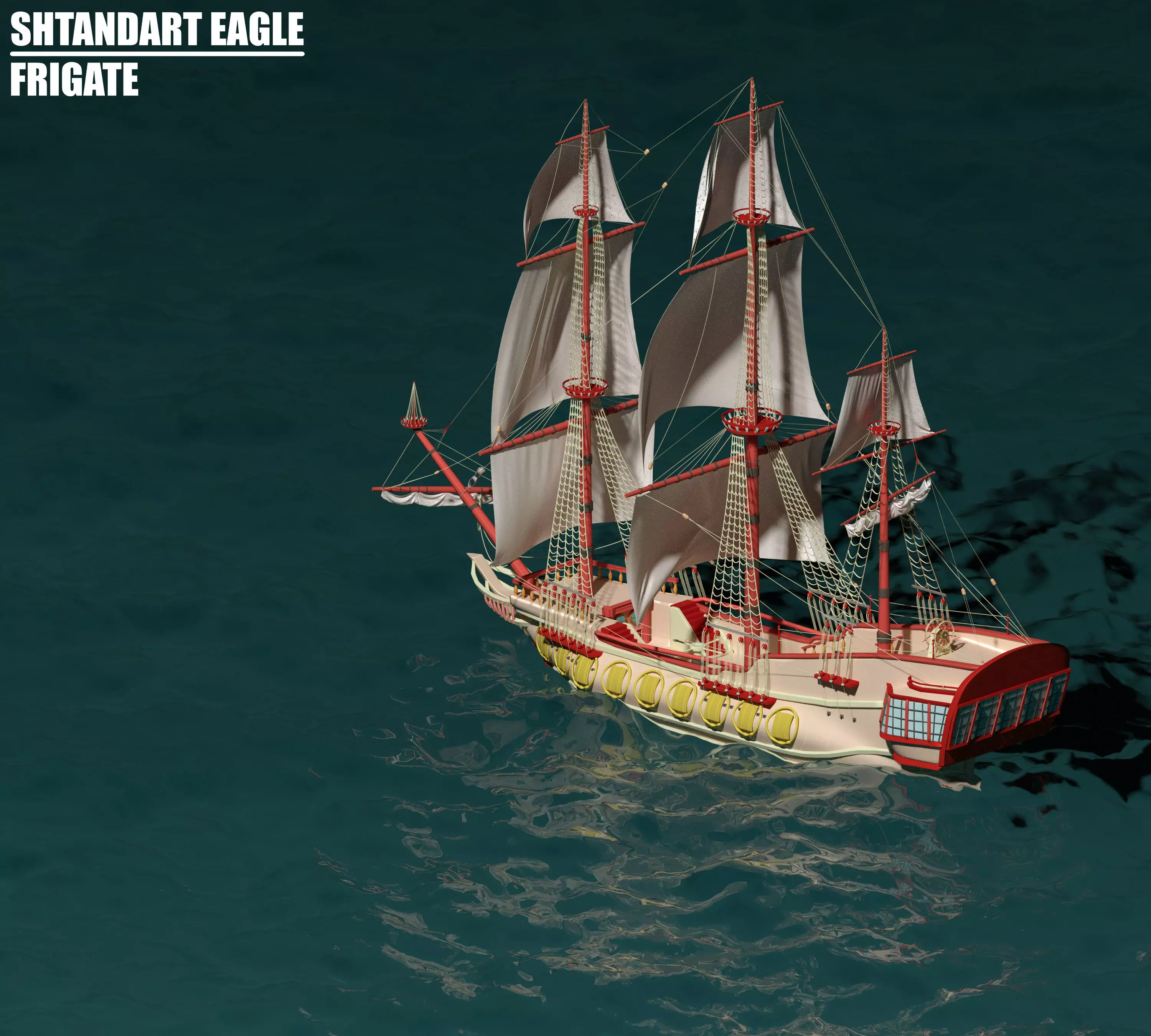 Fregate - Shtandart Eagle Free 3D model_0