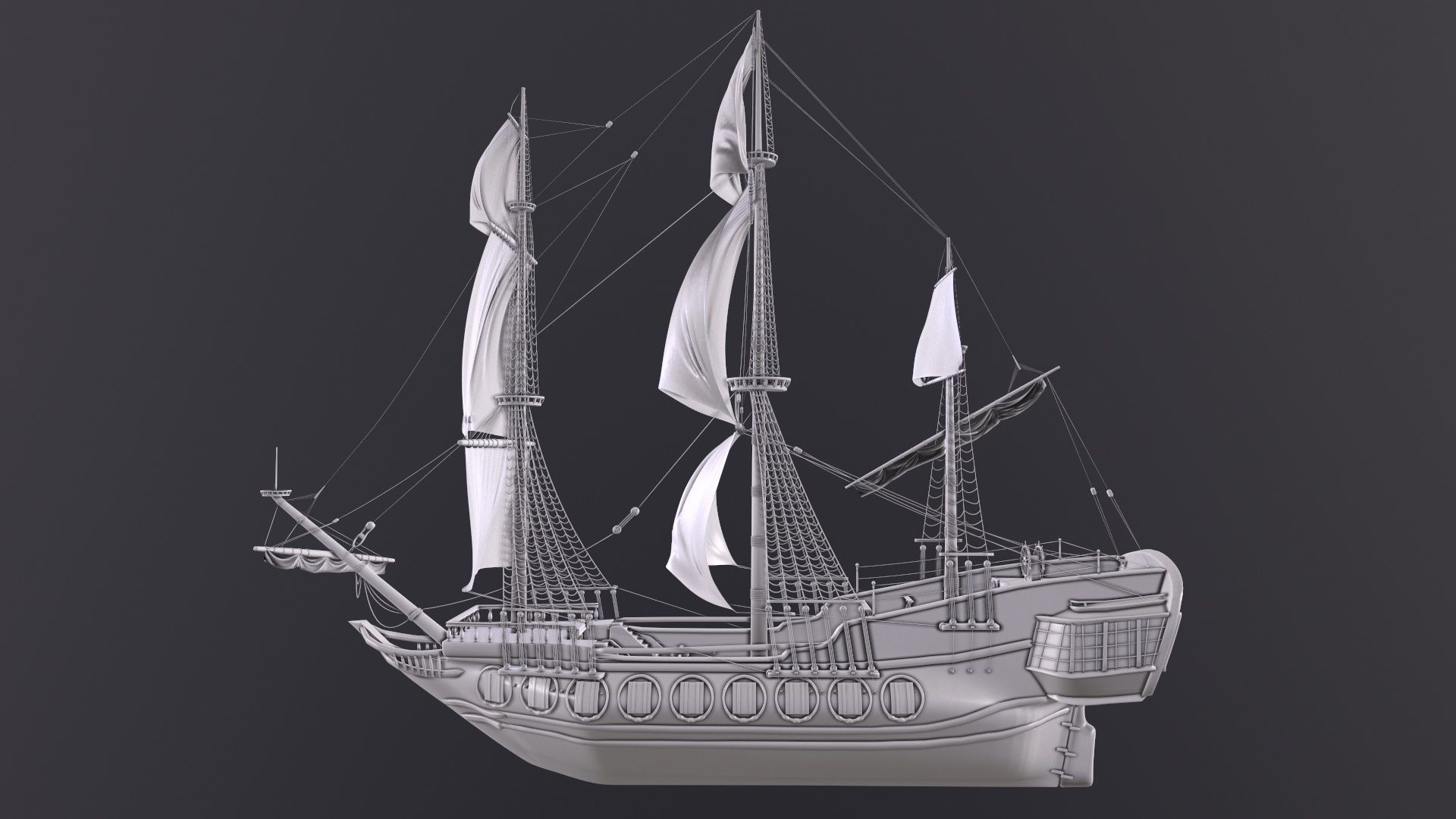 Fregate - Shtandart Eagle Free 3D model_3