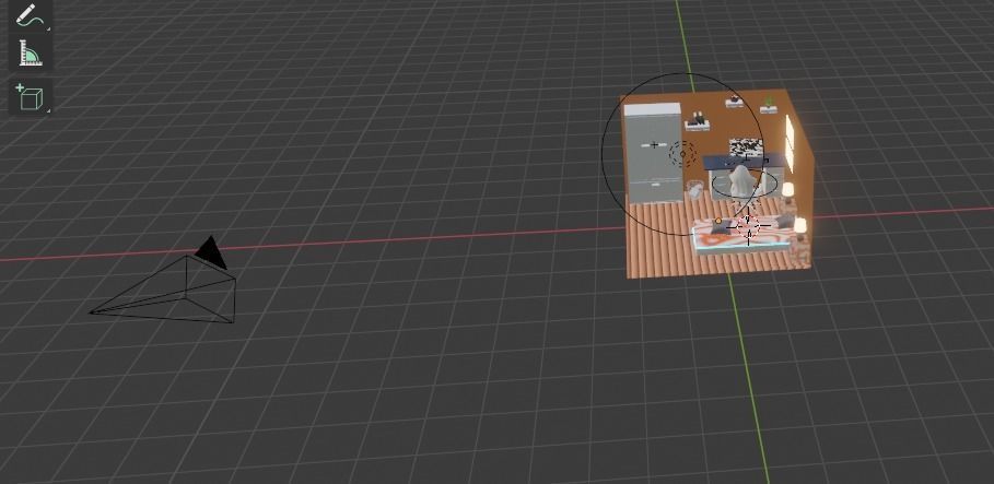 An isometric room Must Read Description Low-poly 3D model_1