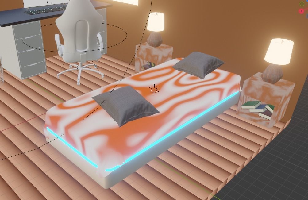 An isometric room Must Read Description Low-poly 3D model_3