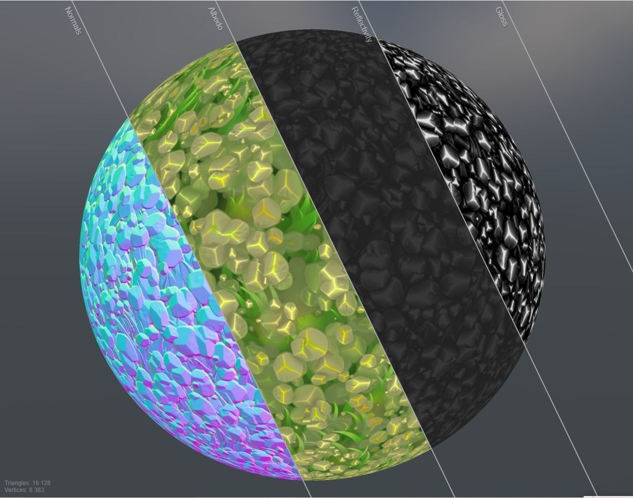 Gravel Small Stones Little Rocks Pebbles PBR seamless material  Texture_3