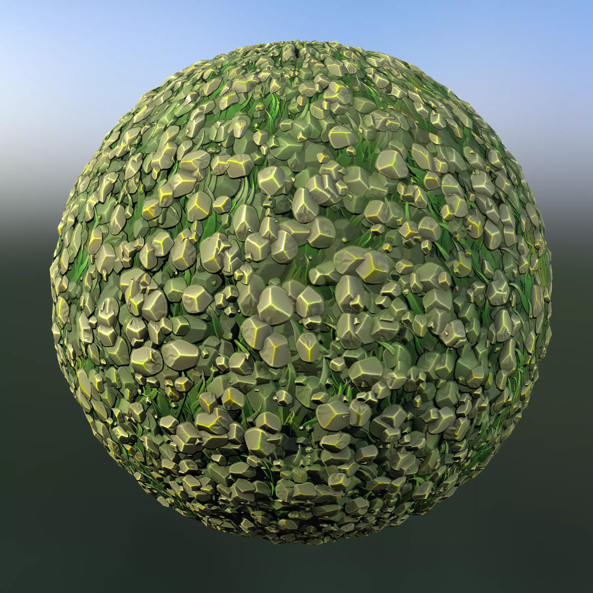 Gravel Small Stones Little Rocks Pebbles PBR seamless material  Texture_0