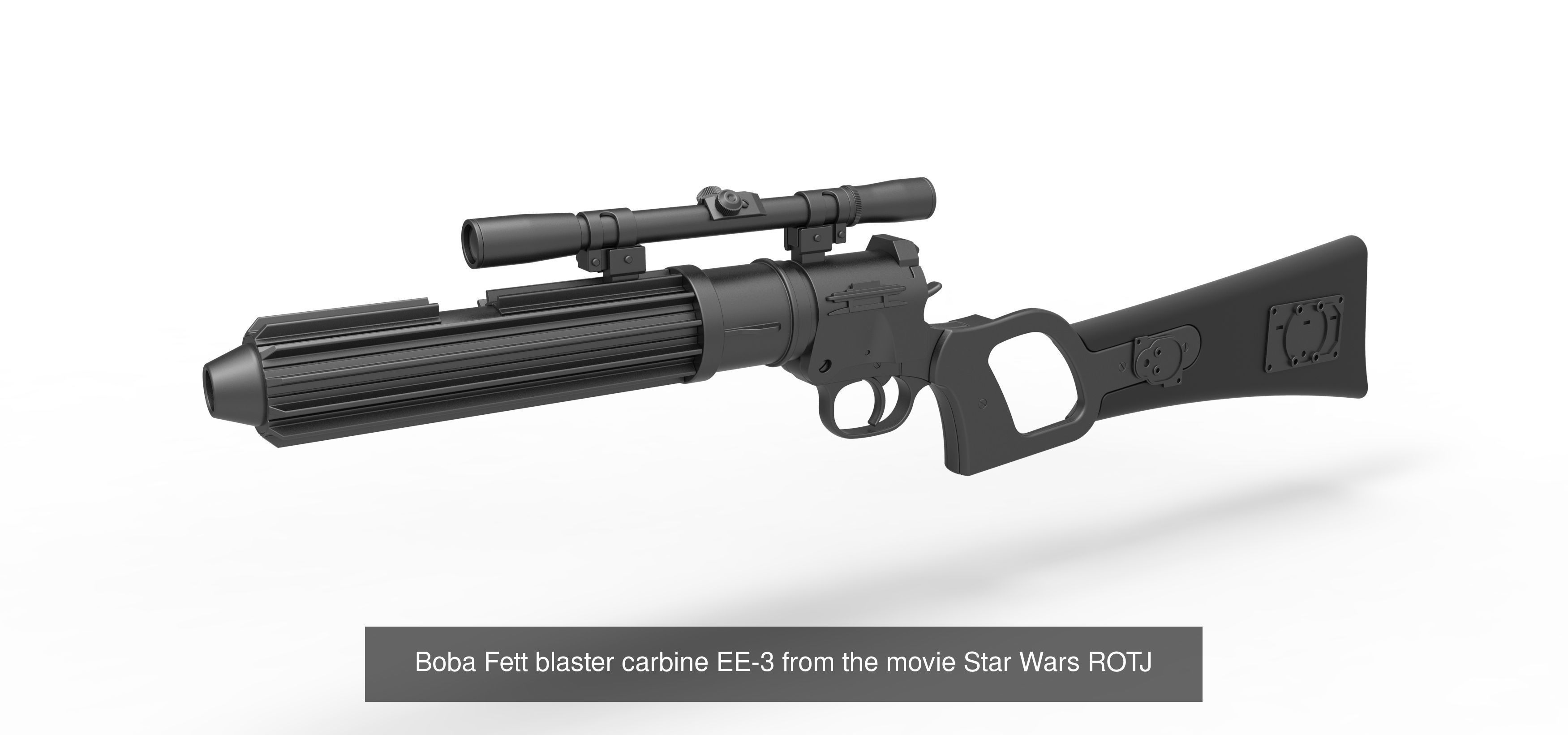 Boba Fett blaster carbines 3D Model Collection_4