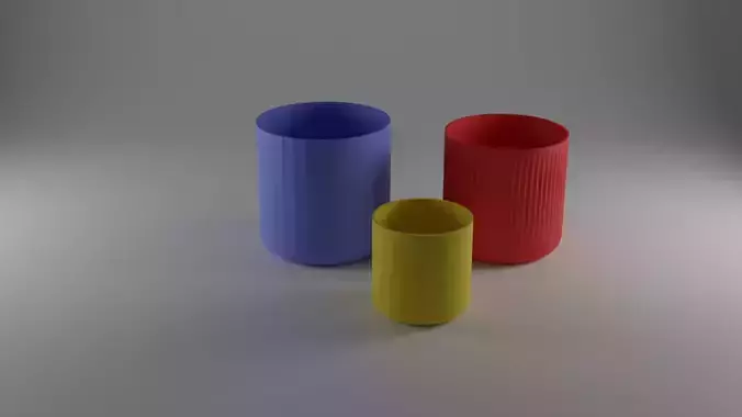 Succulent Nectareous Planters 3D print model