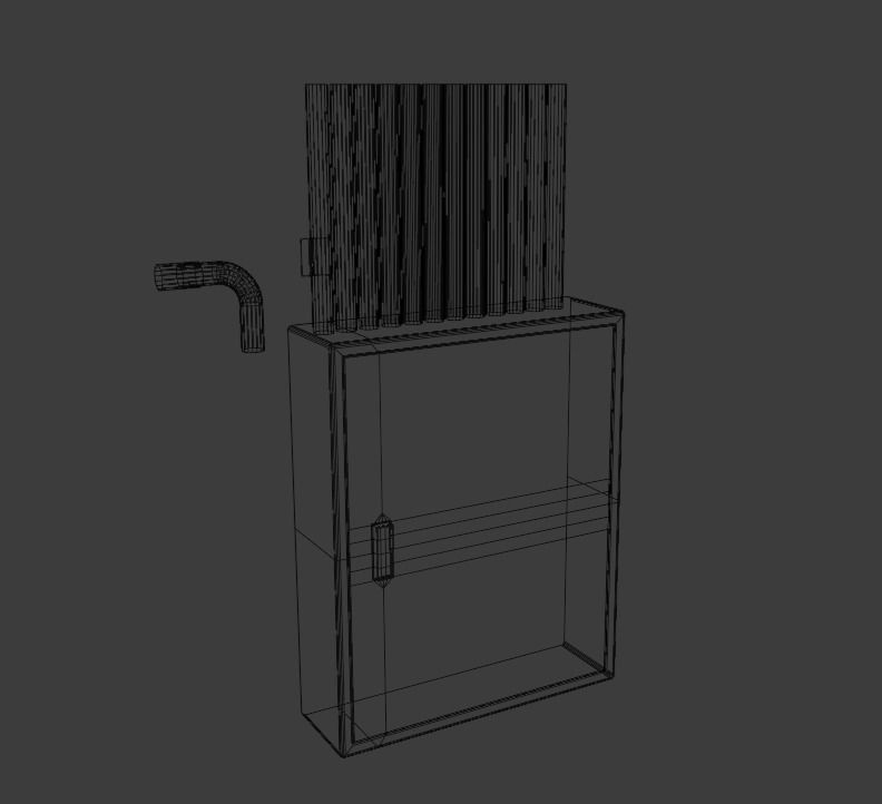 Electric box - LowPoly Free low-poly 3D model_1