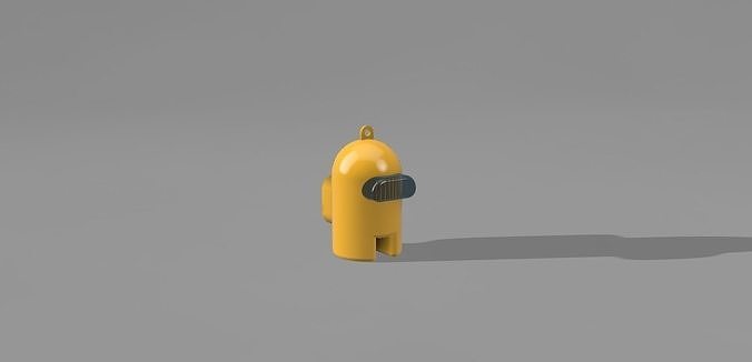 Among Us Keychain 3D print model