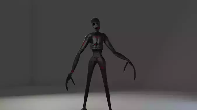 Lowpoly rigged monster Low-poly 3D model