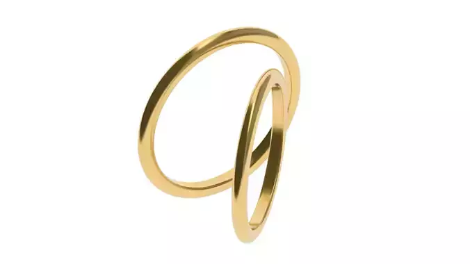 Simple Wedding band 16 65 SIZES