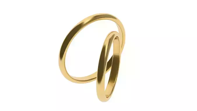 Simple Wedding band 18 65 SIZES