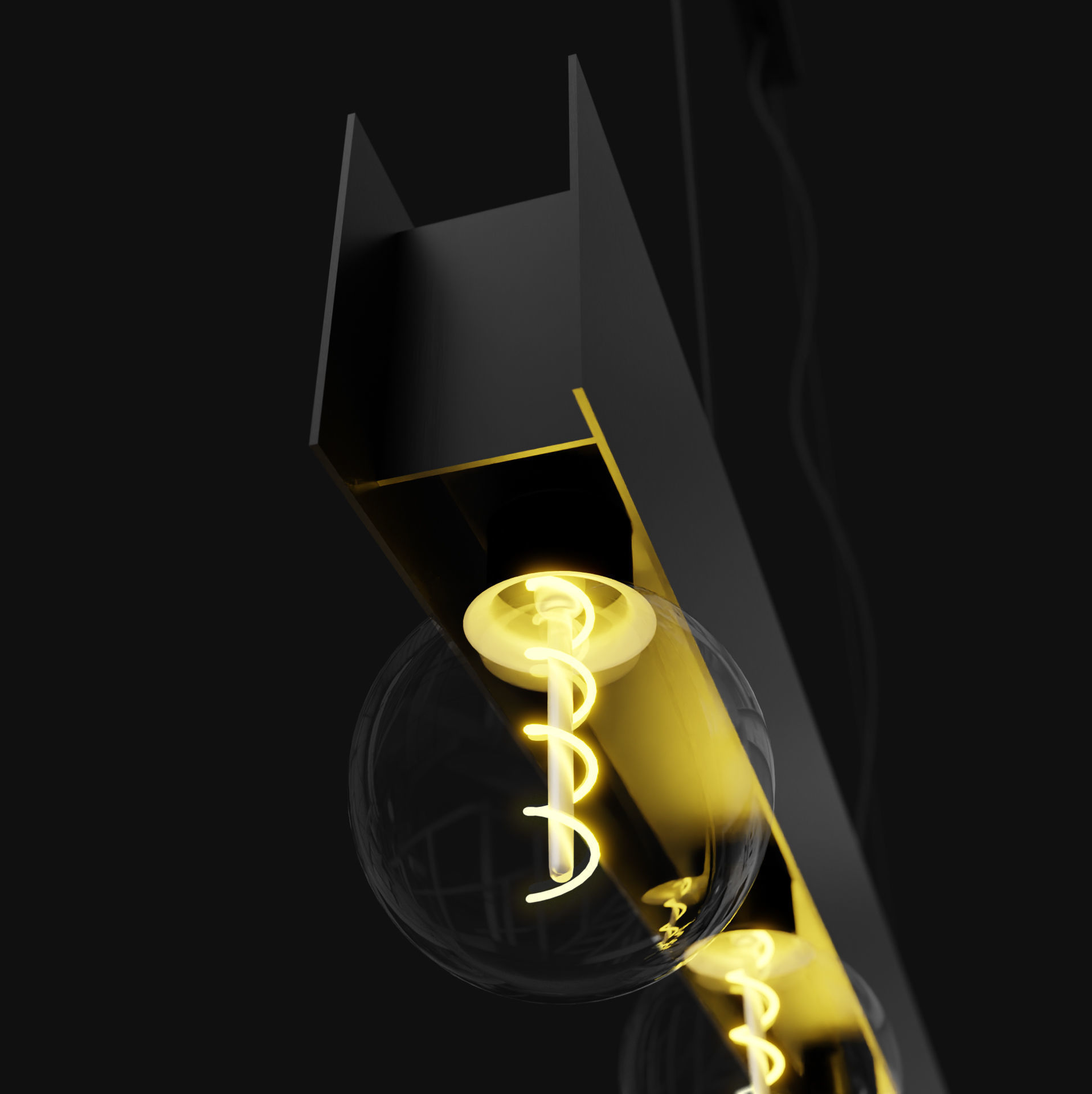 Modern Light 3D model_2