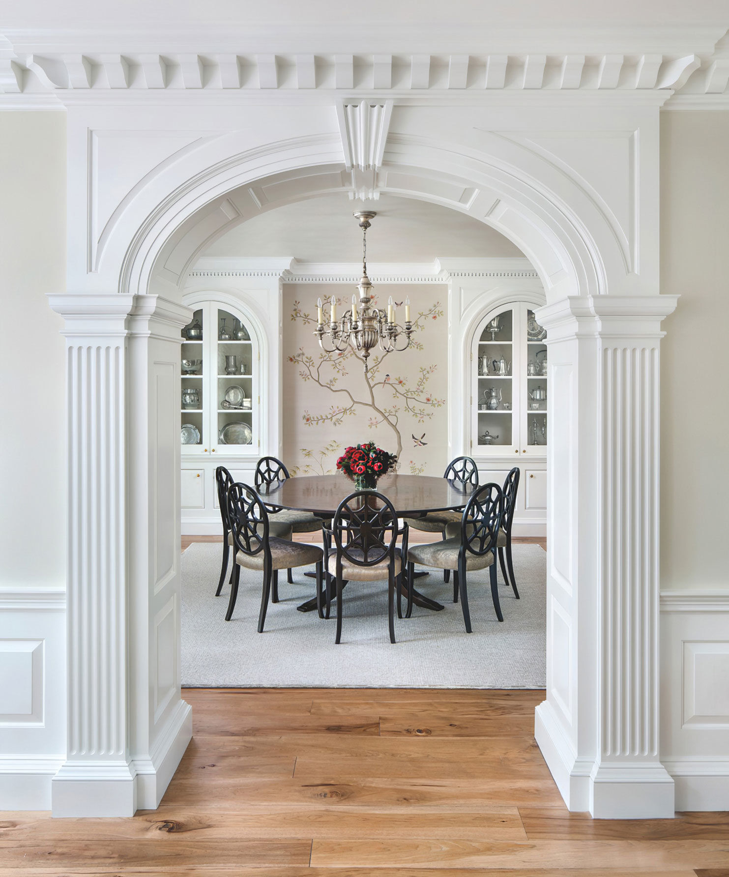 Entrance  Arched Doorway Opening Classic Wall paneling 3D model_3