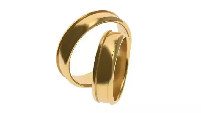 Simple Wedding band 21 65 SIZES