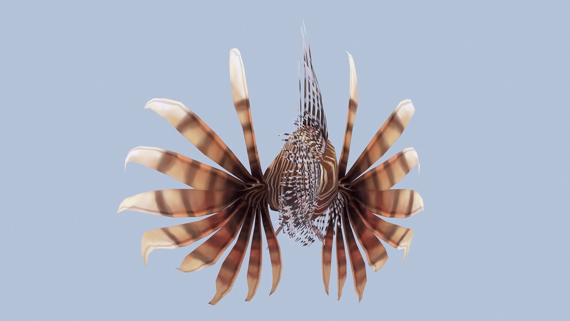 animated lionfish Low-poly 3D model_7