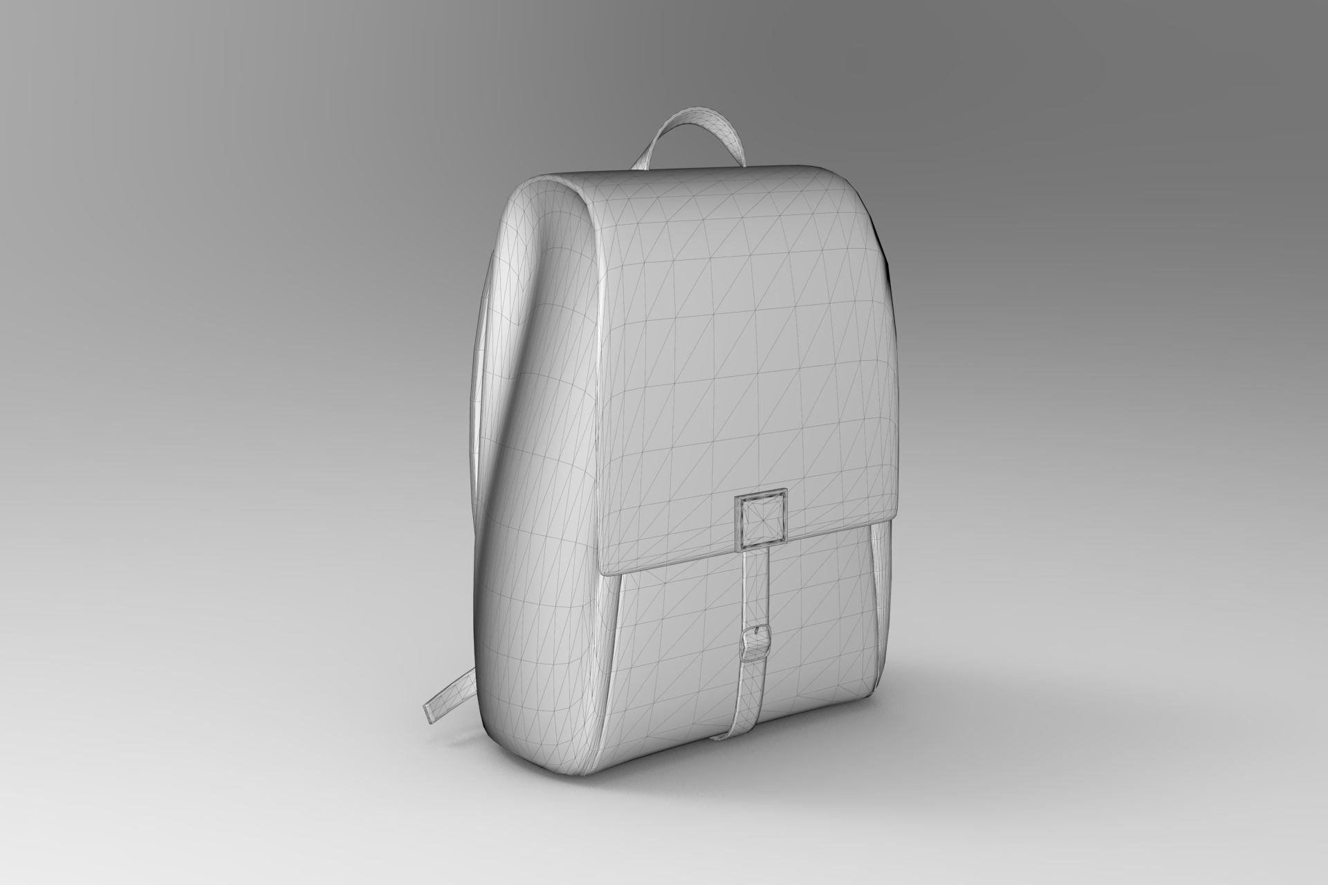 Toni Backpack Low-poly 3D model_5