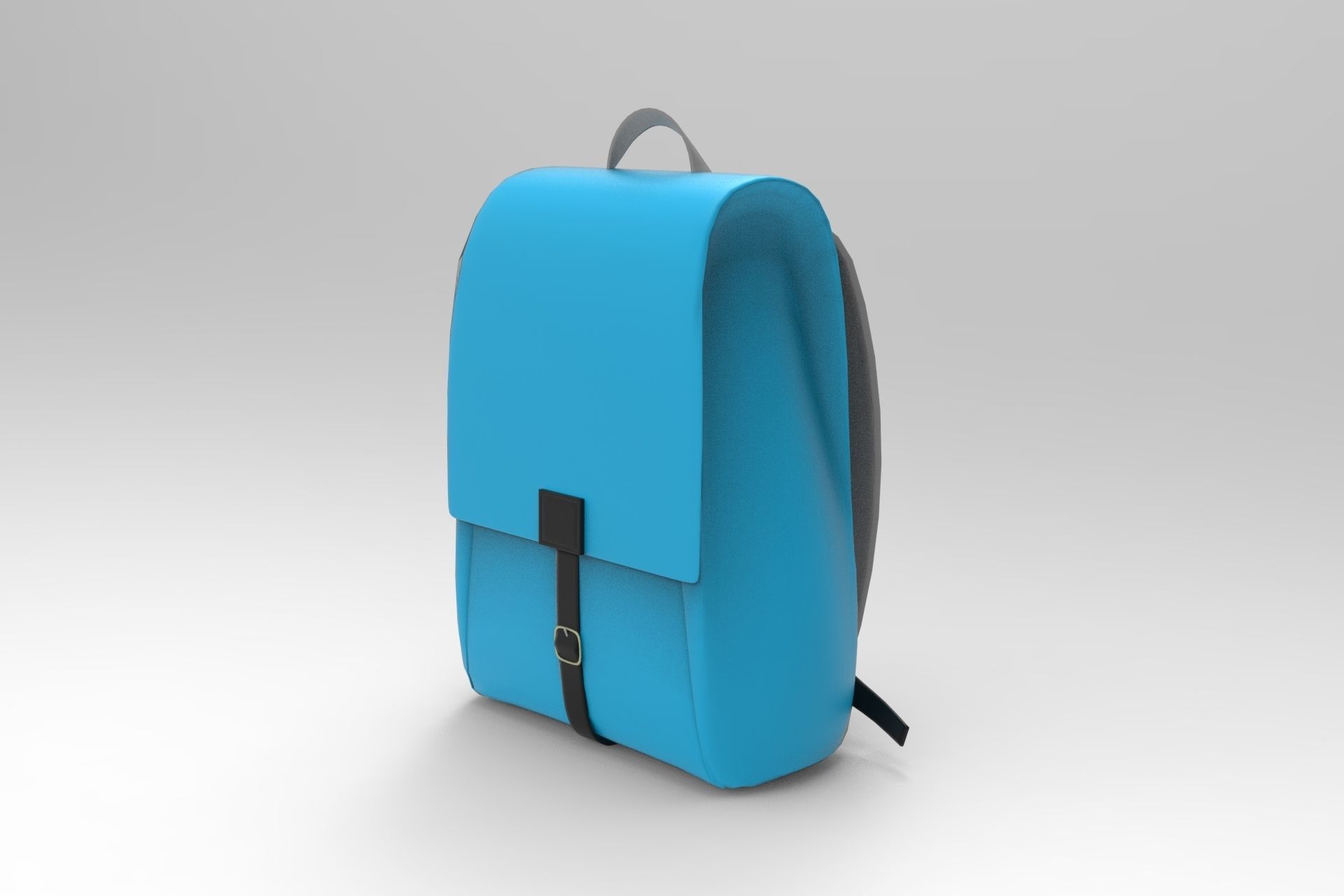 Toni Backpack Low-poly 3D model_1