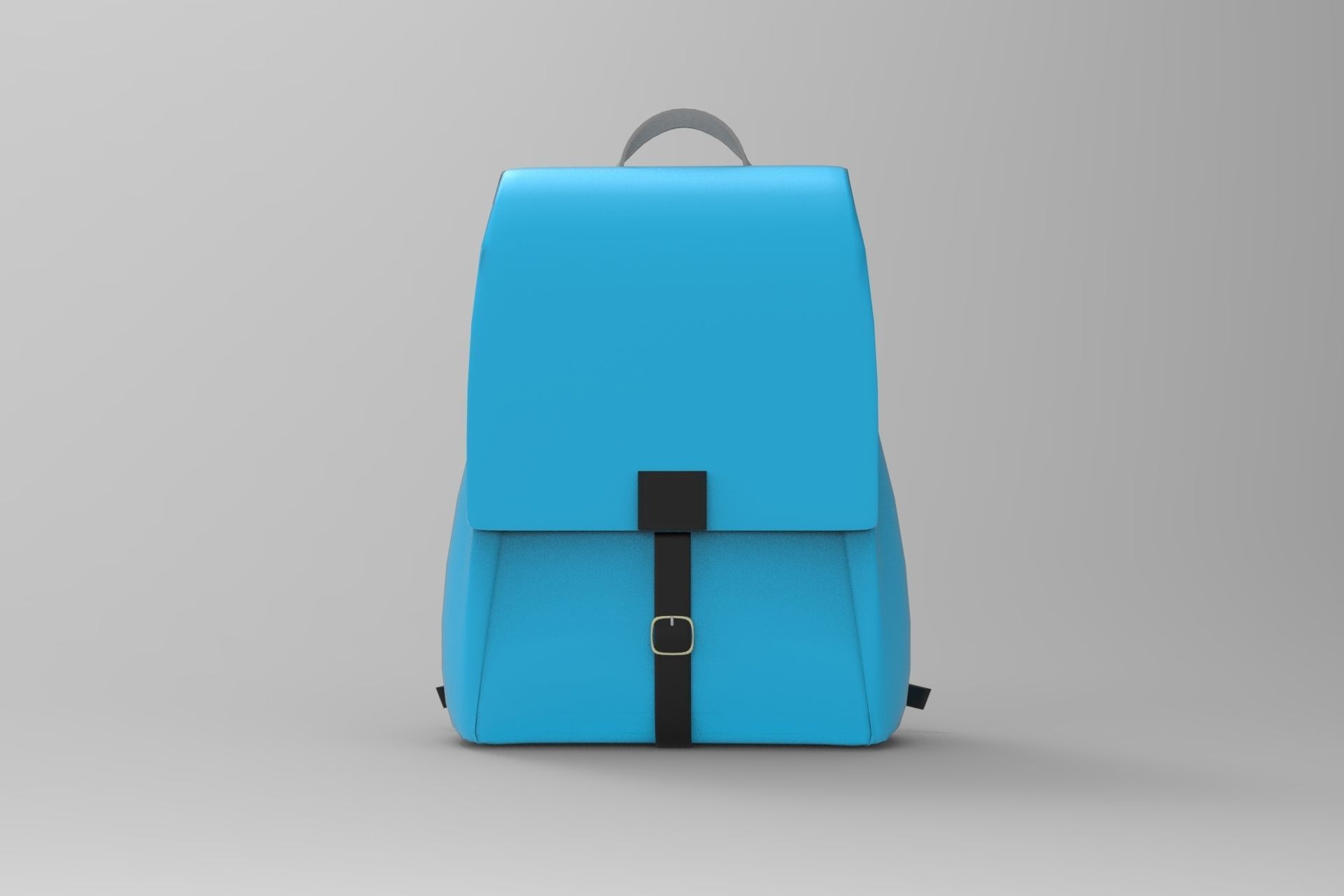 Toni Backpack Low-poly 3D model_4