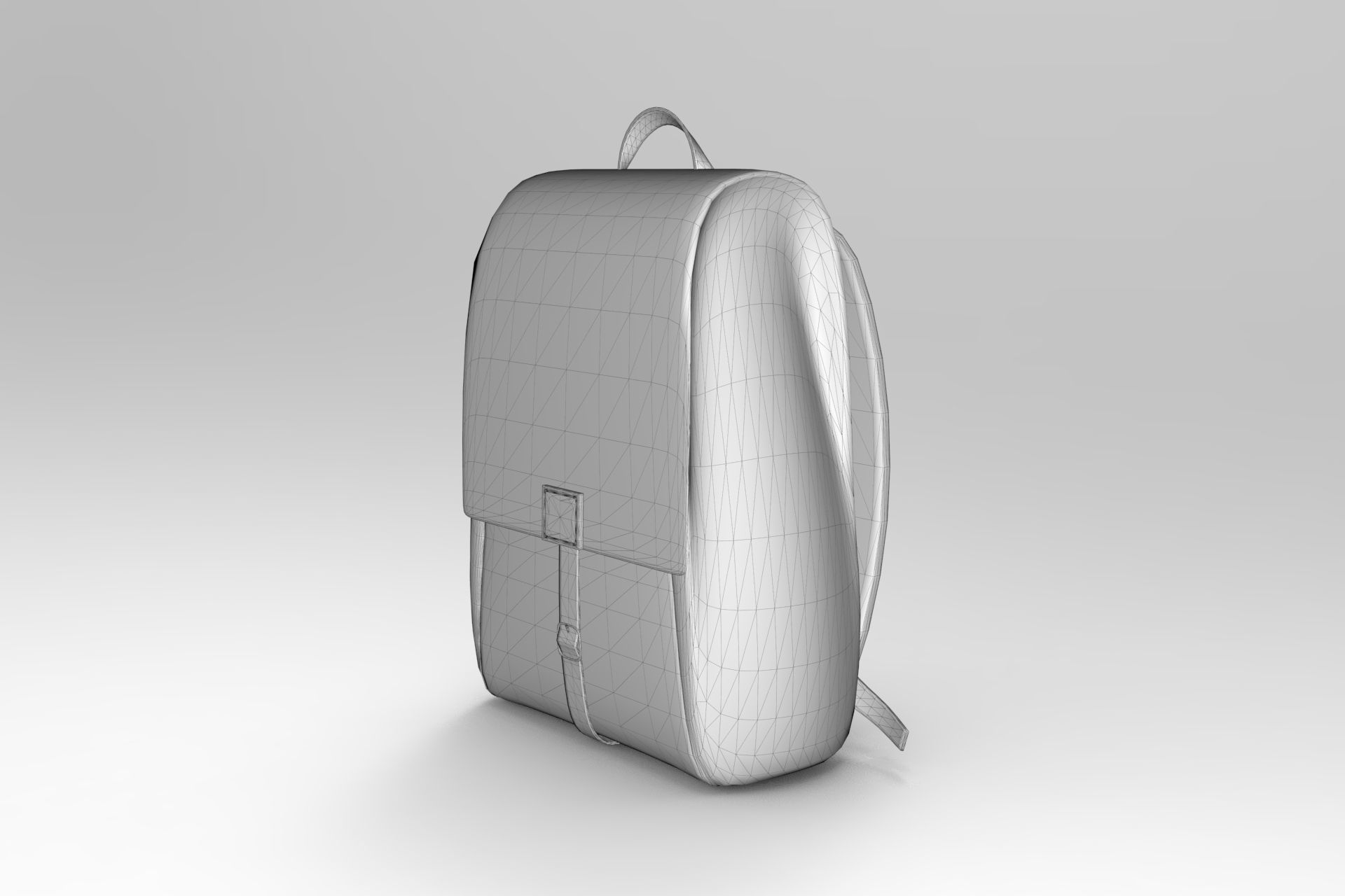 Toni Backpack Low-poly 3D model_6