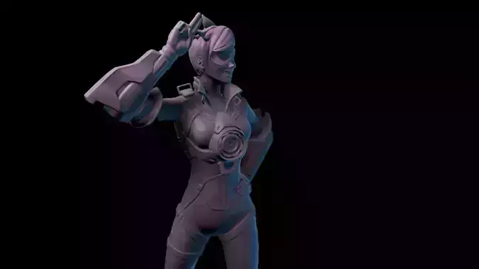 Tracer fan art 3D print model