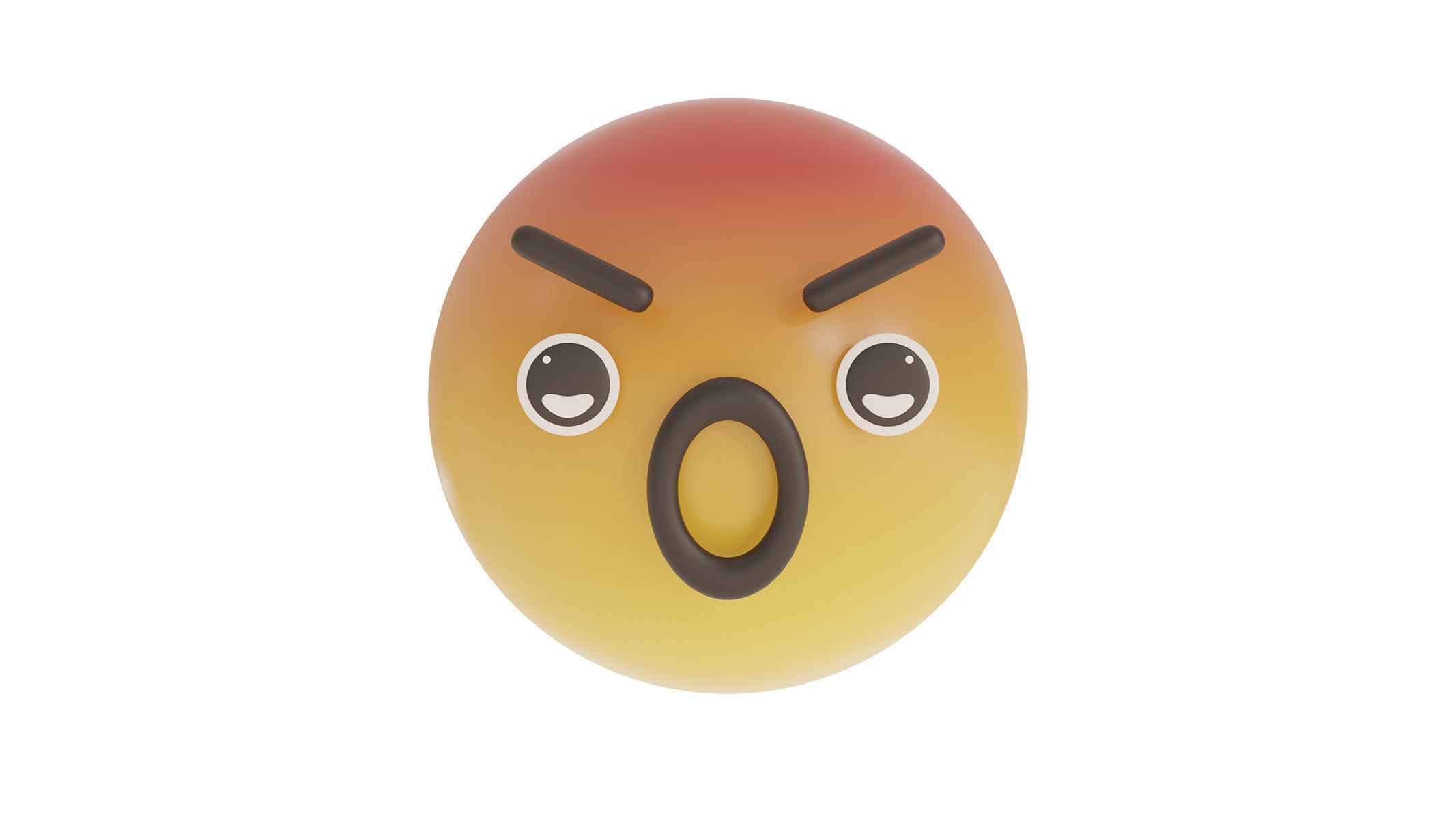 angry emoji 3D model_1