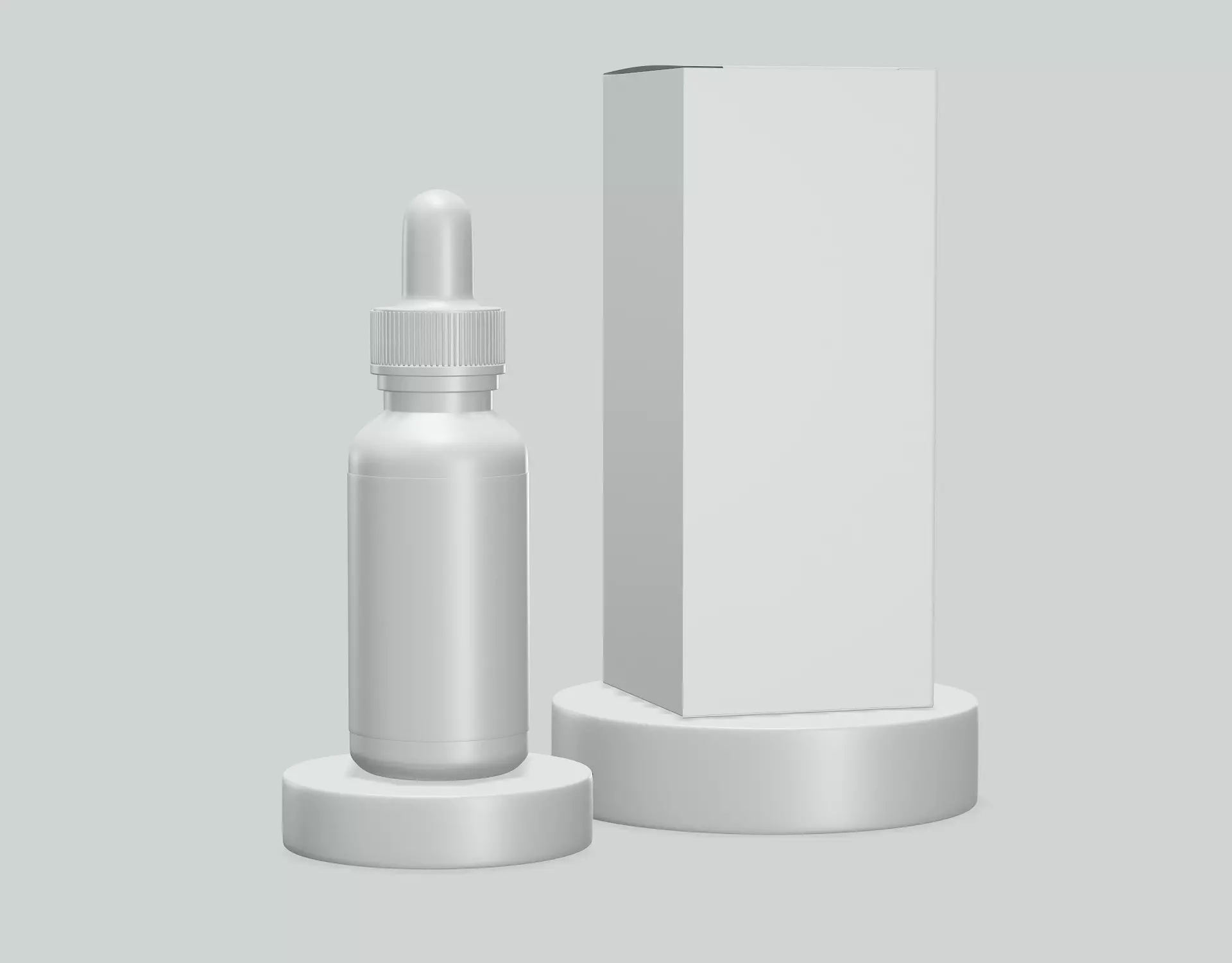 Dropper Bottle Package Mock Up 3D model