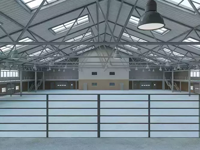 Warehouse 11 interior and exterior 3D model