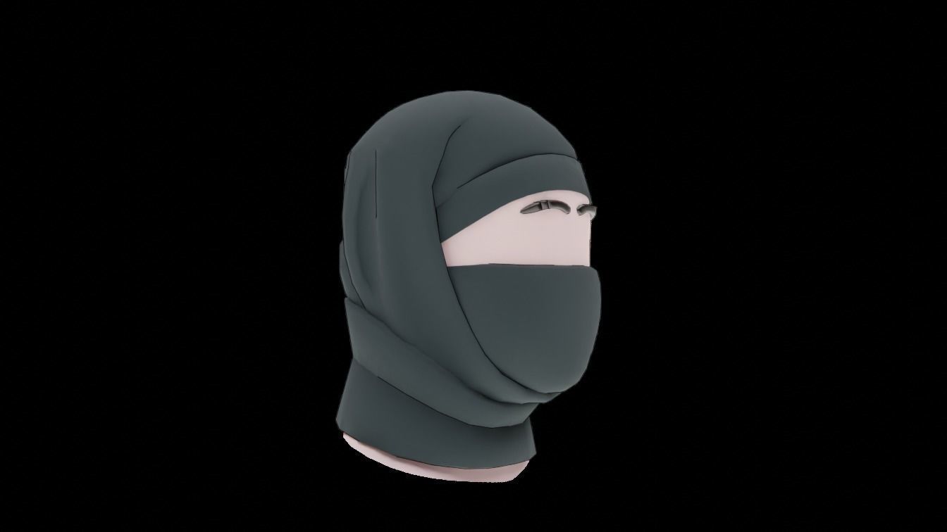 Base Stylized Haircuts 76-80 Low-poly 3D model_28