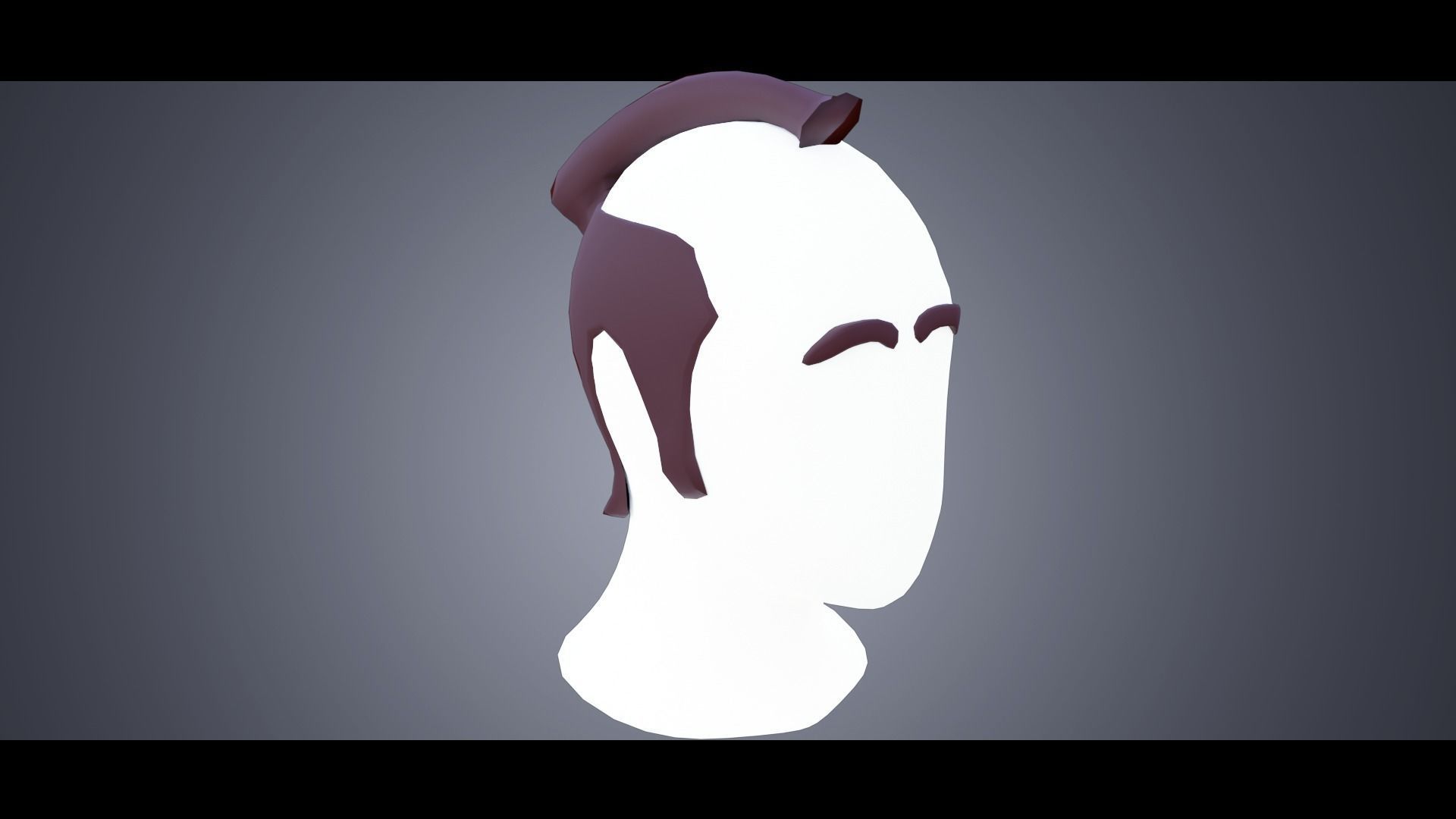 Base Stylized Haircuts 76-80 Low-poly 3D model_6