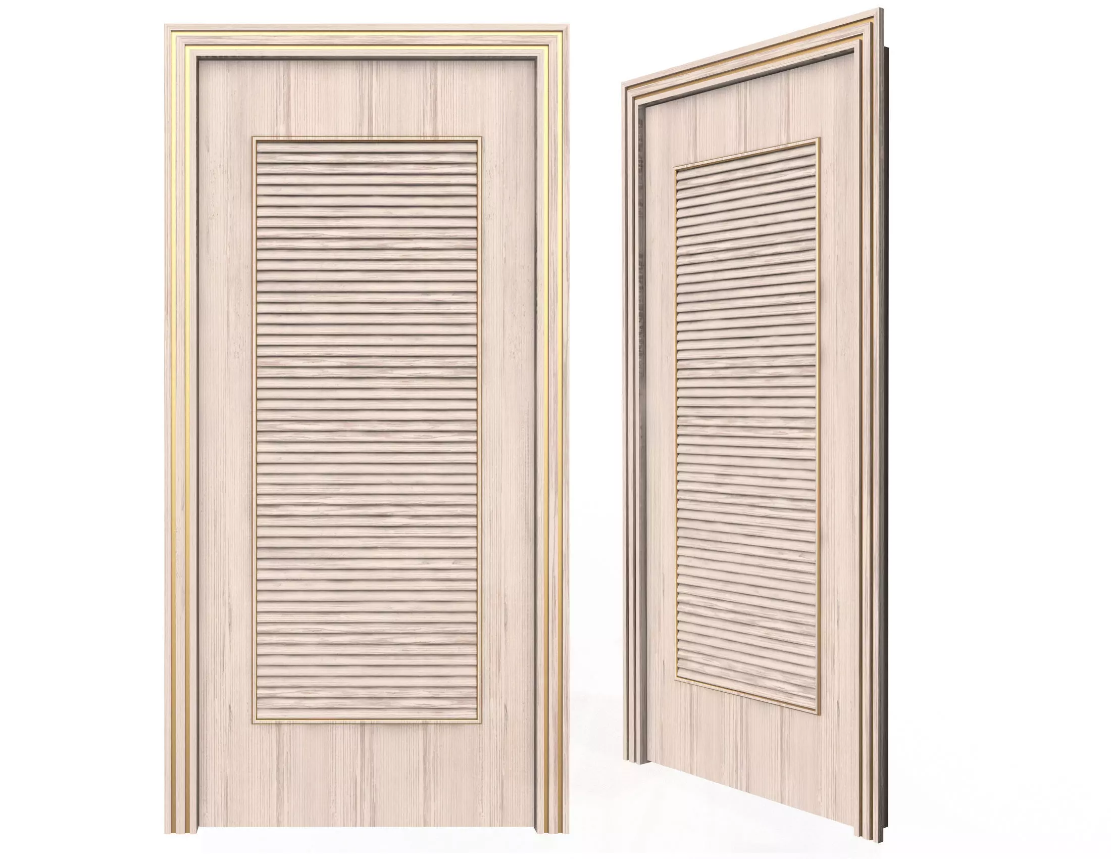 Carved Door Blinds 04 Low-poly 3D model