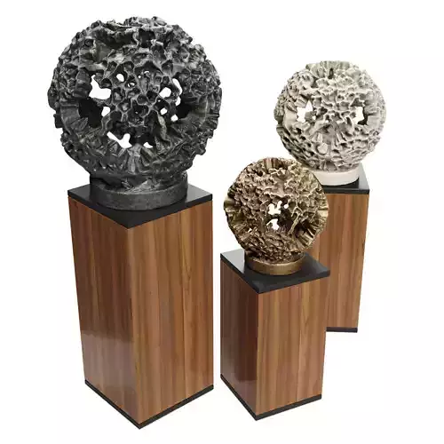 Coral sphere figures