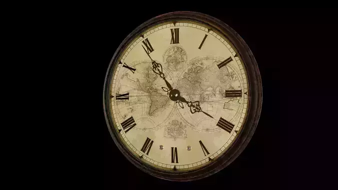 Titanic Deck Wall Clock 3D model