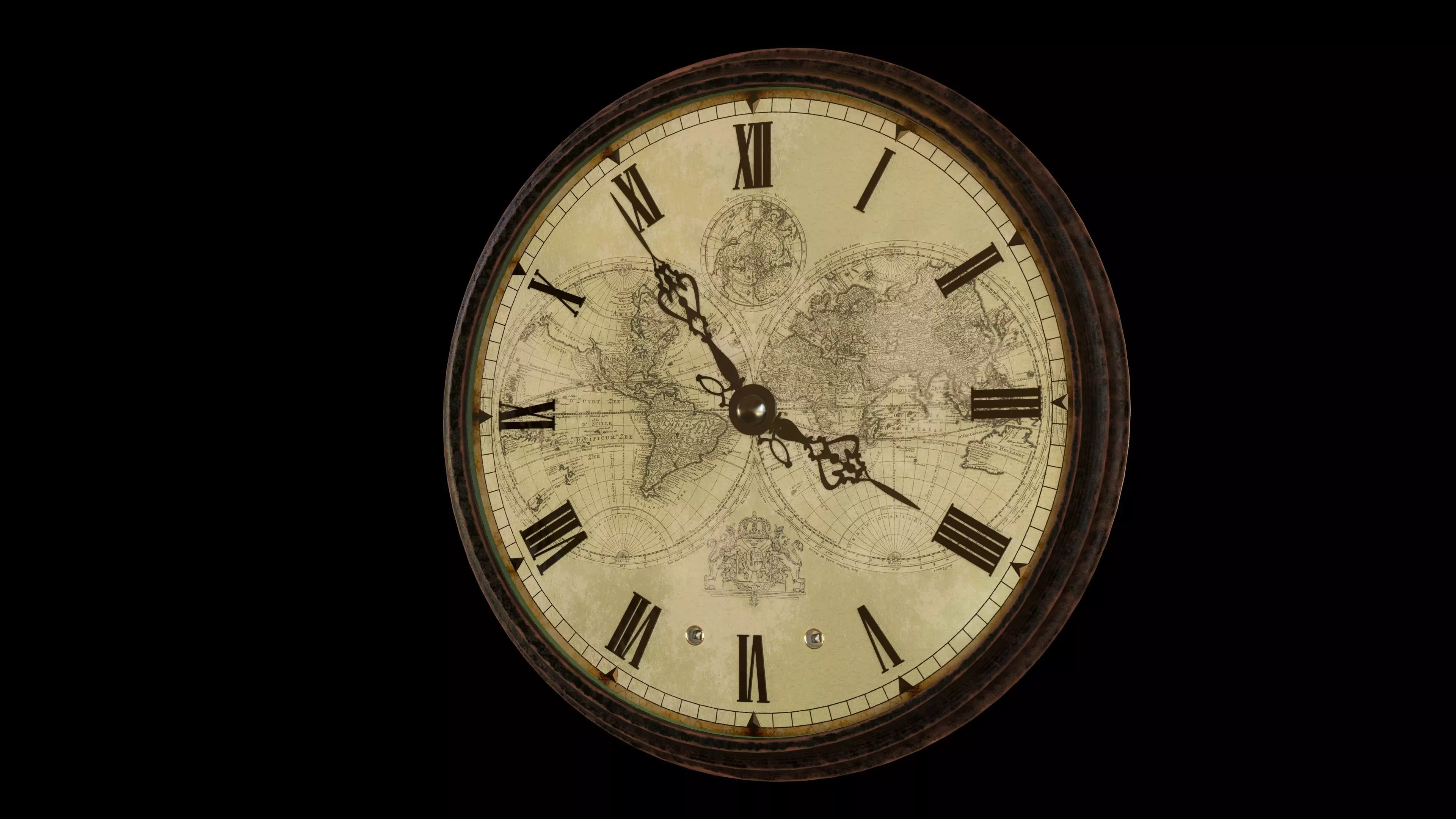 Titanic Deck Wall Clock 3D model