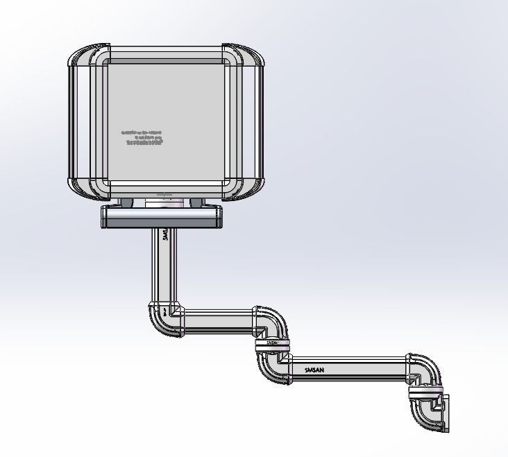 support arm system box controller control box Button box 3D model ...