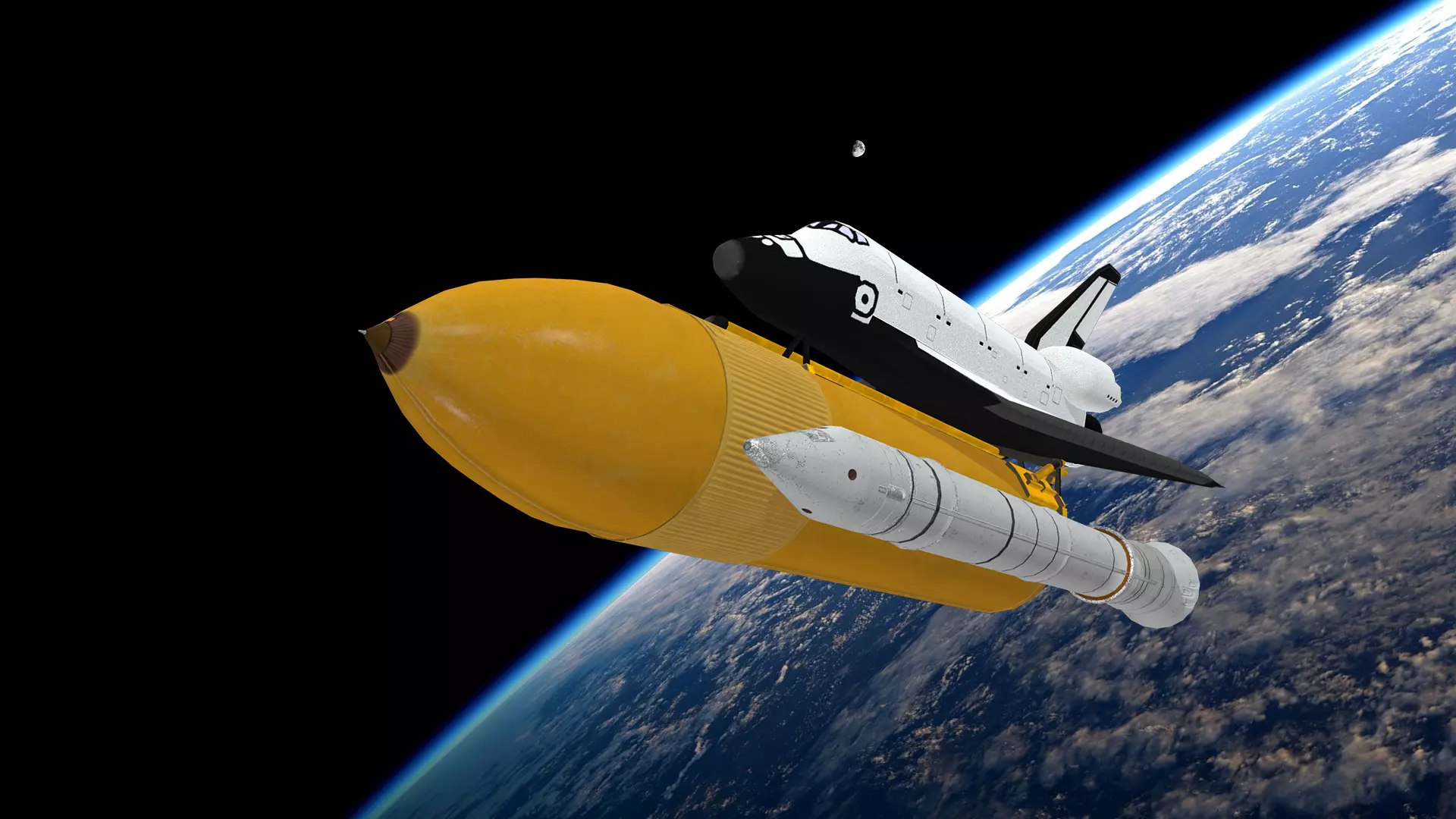 Space Shuttle Low-poly 3D model