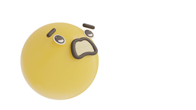 confused emoji 3D model