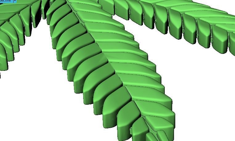 Cannabis leaf marijuana  hemp ganja  3D print model_23