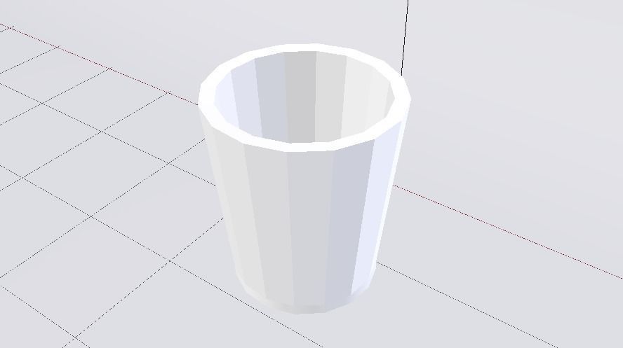 Glass 002 Low-poly 3D model_5