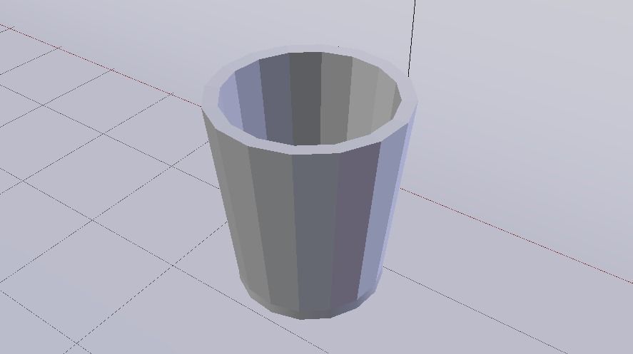 Glass 002 Low-poly 3D model_8