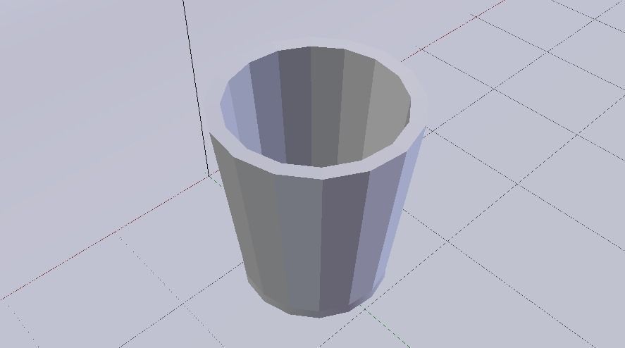 Glass 002 Low-poly 3D model_7