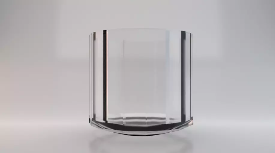 Glass 003 Low-poly 3D model_0