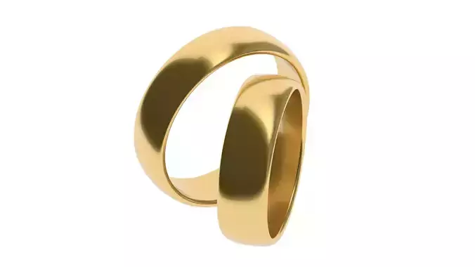 Simple Wedding band 37 65 SIZES