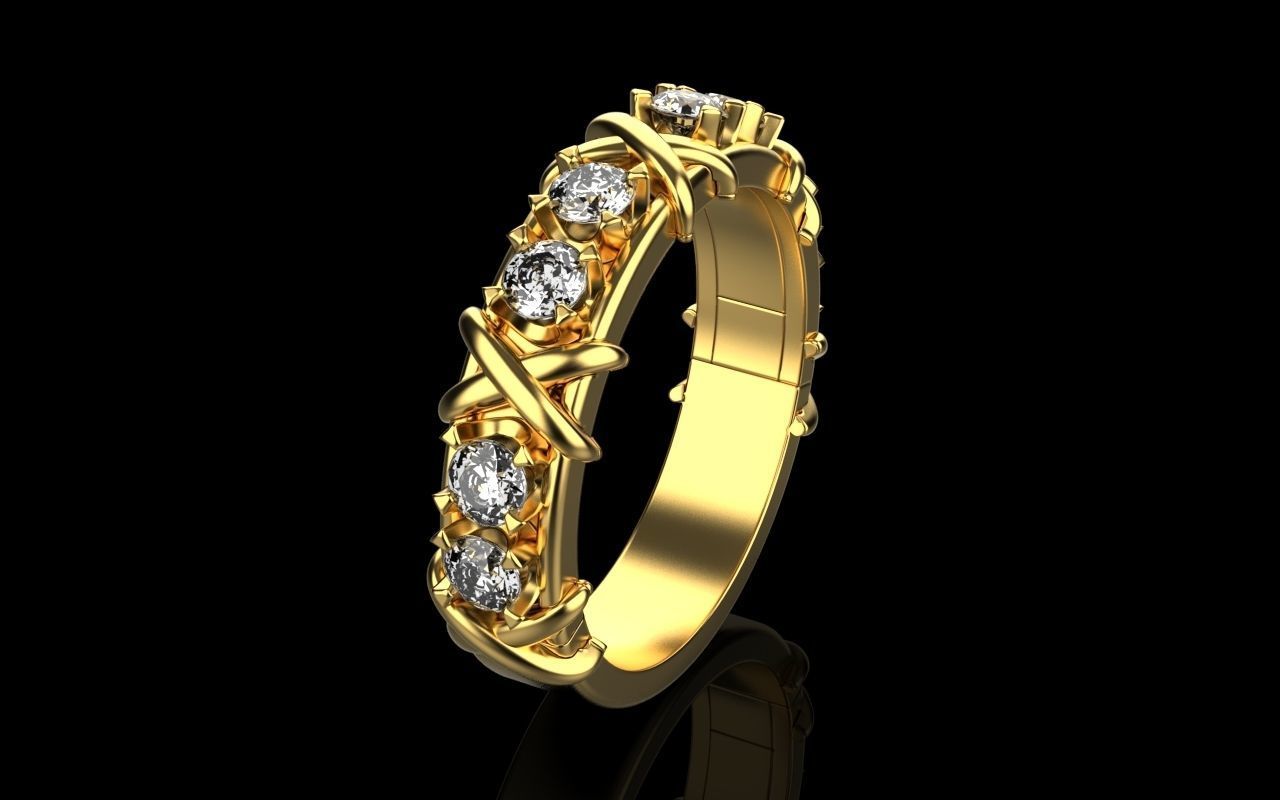 Ring TIFFANY 3D print model_2