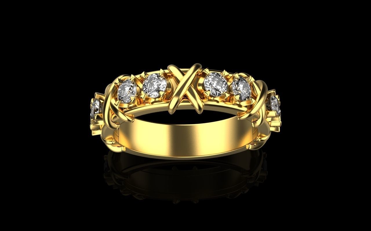 Ring TIFFANY 3D print model_1