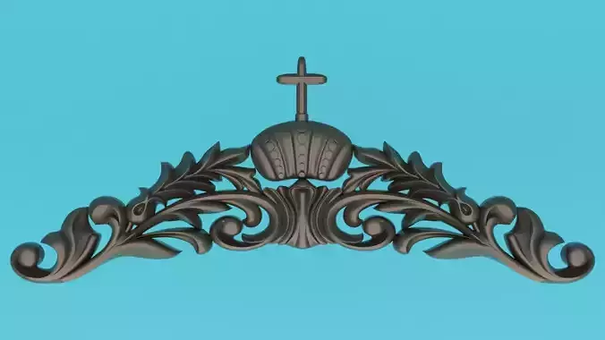 Molding central decor 3d model