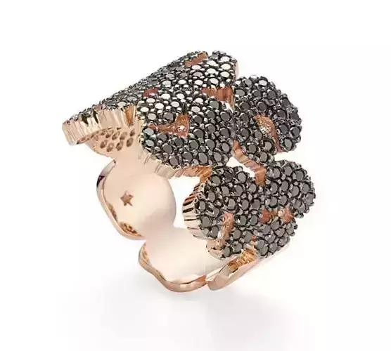 Diamond Ancient America Ring