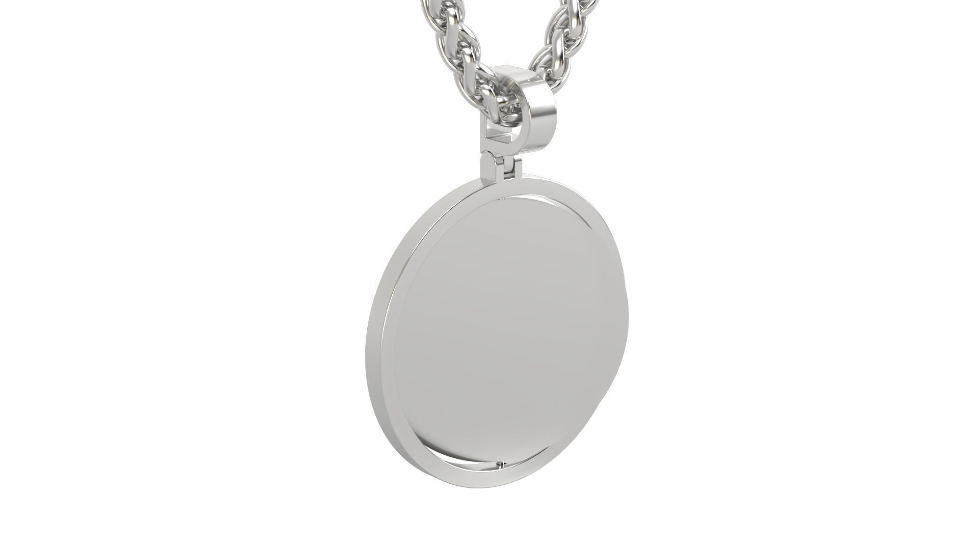 Picture pendant no stone 1-2 inch N10  3D print model_12