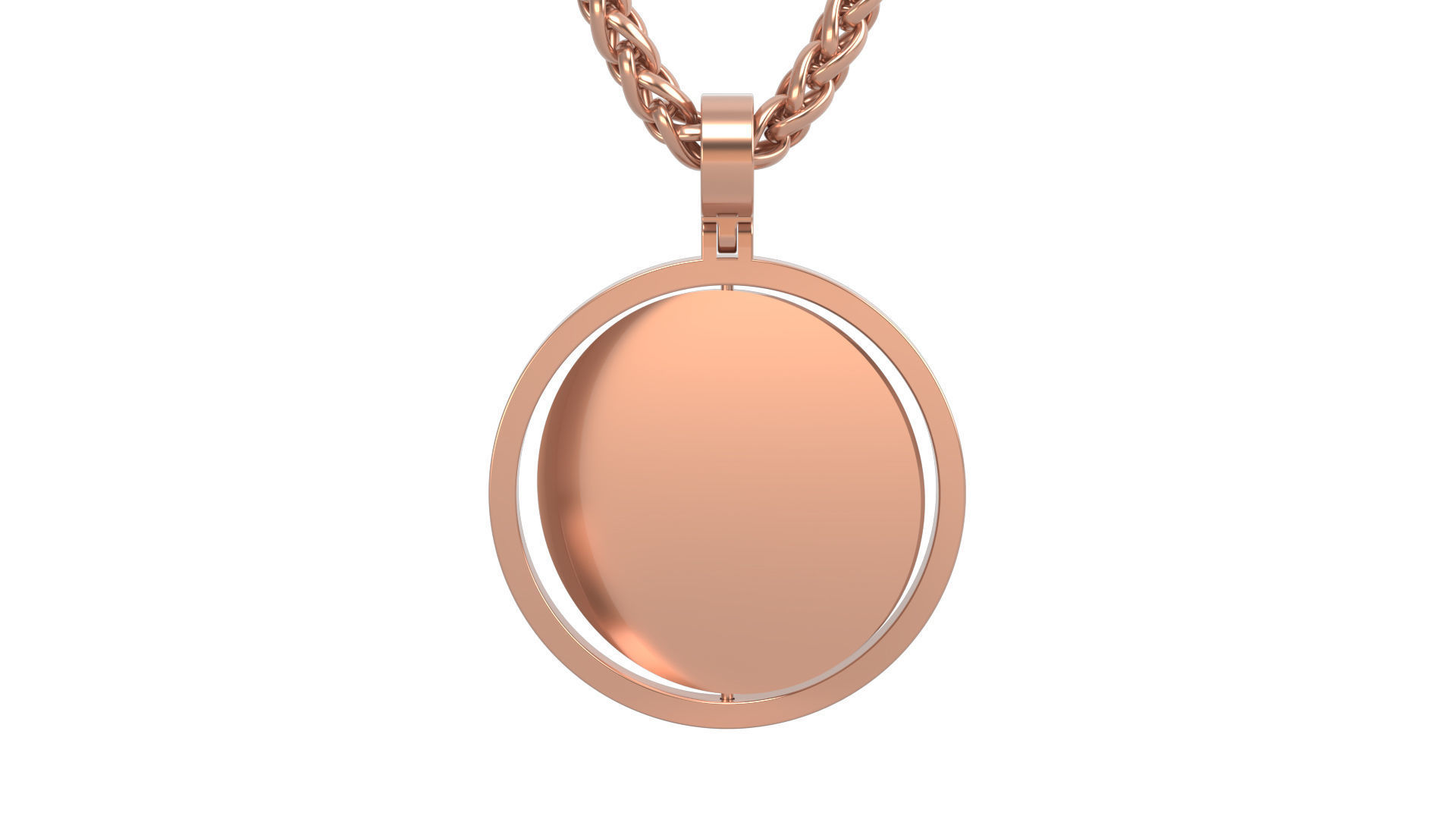 Picture pendant no stone 1-2 inch N10  3D print model_13