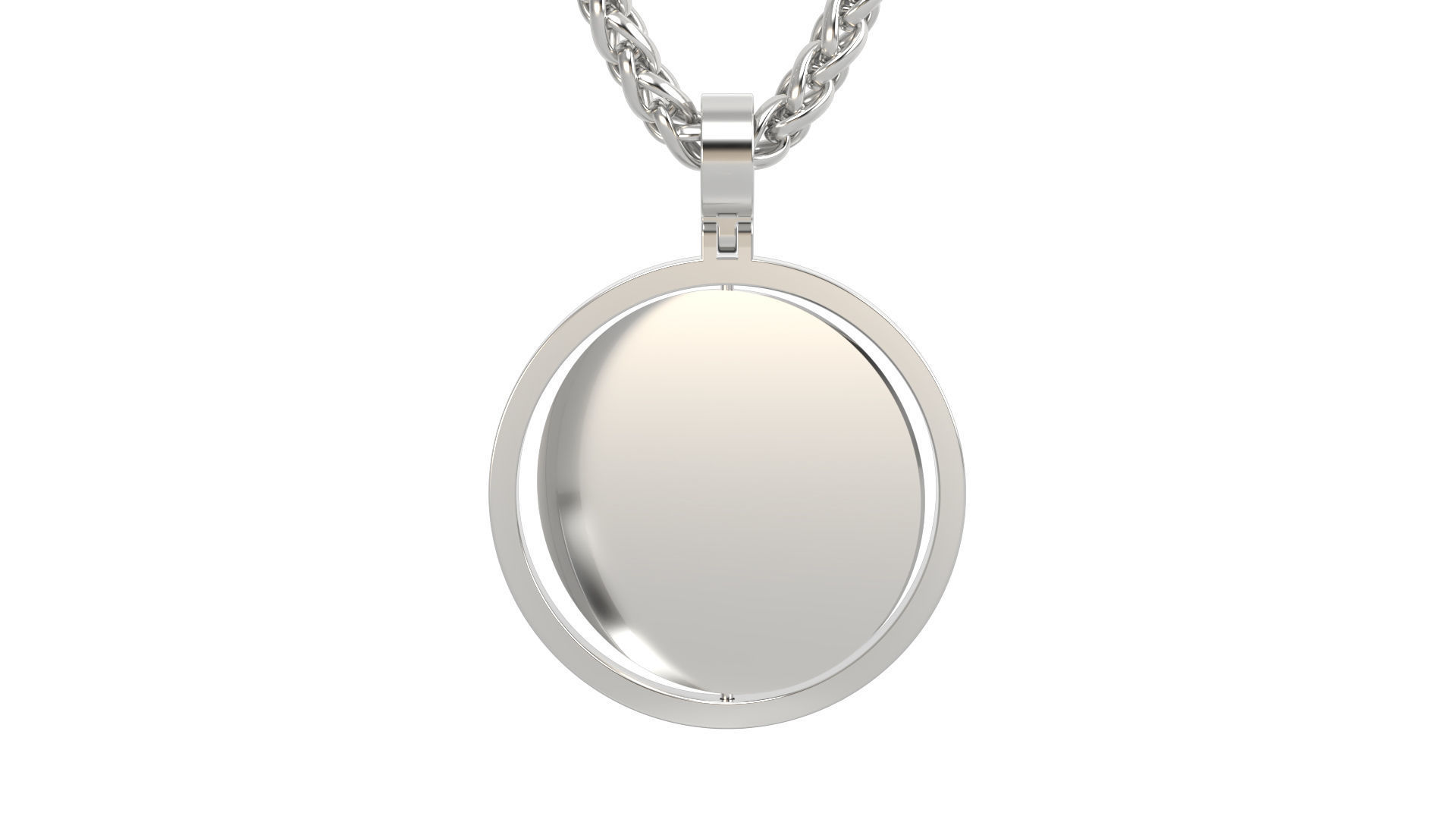 Picture pendant no stone 1-2 inch N10  3D print model_10