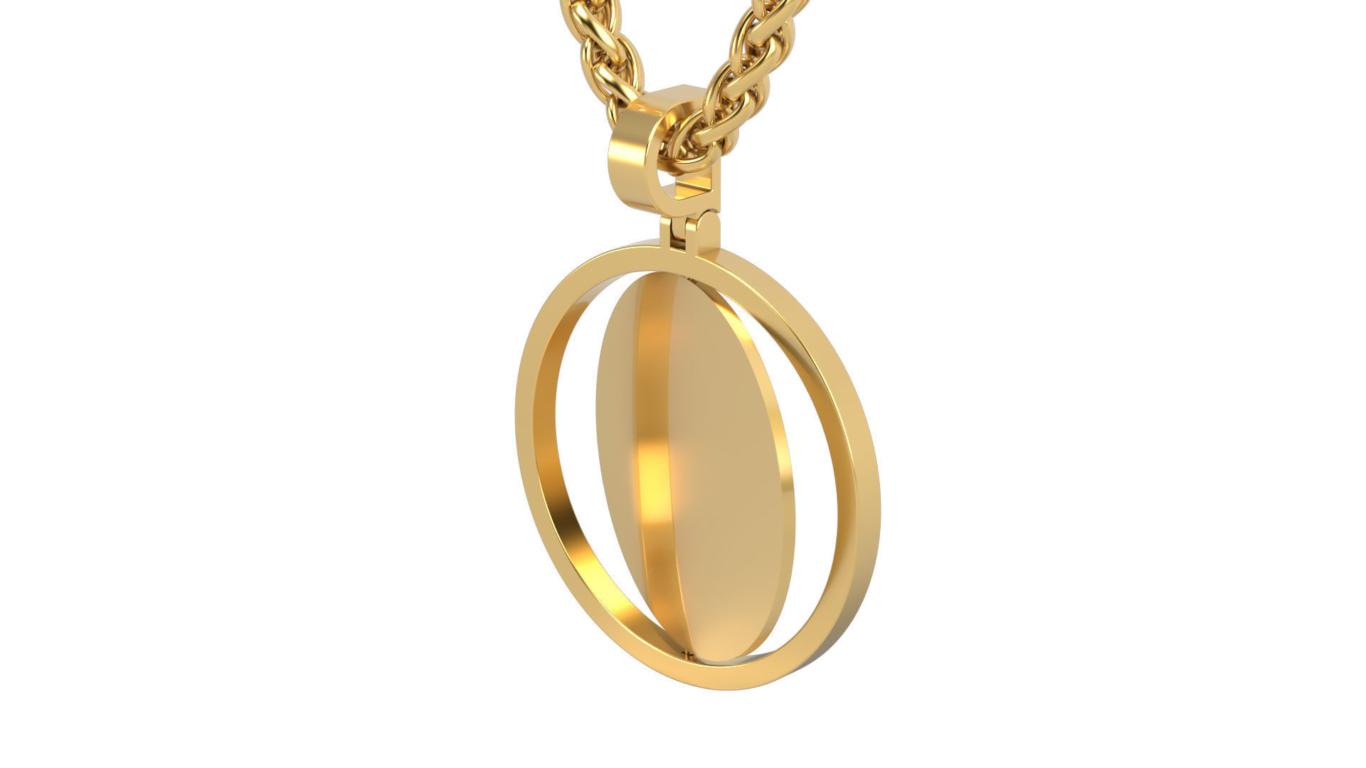 Picture pendant no stone 1-2 inch N10  3D print model_8