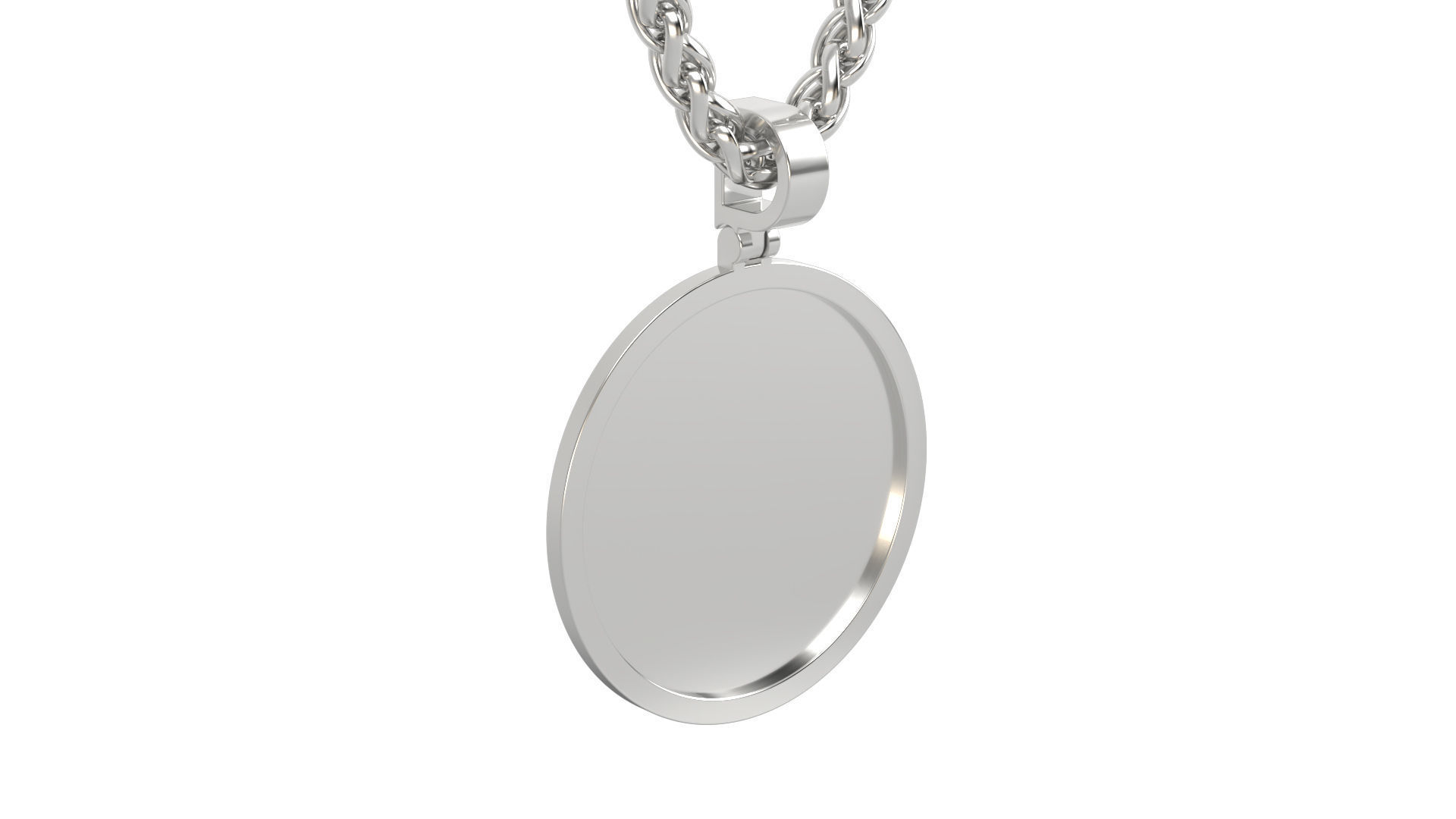 Picture pendant no stone 1-2 inch N10  3D print model_6
